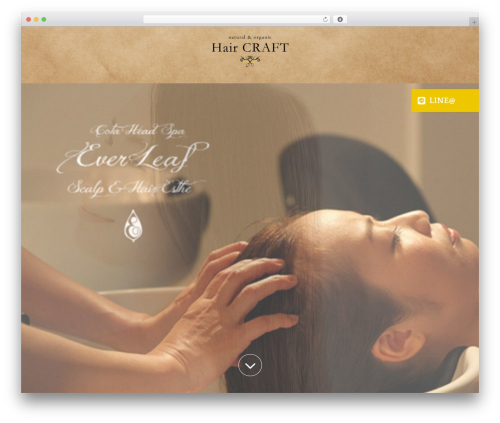 WordPress theme Divi - haircraft-sendai-izumi.com