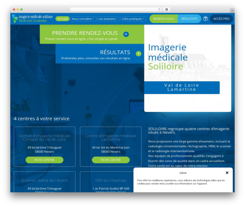 WordPress theme Divi - radiologie-nevers.com