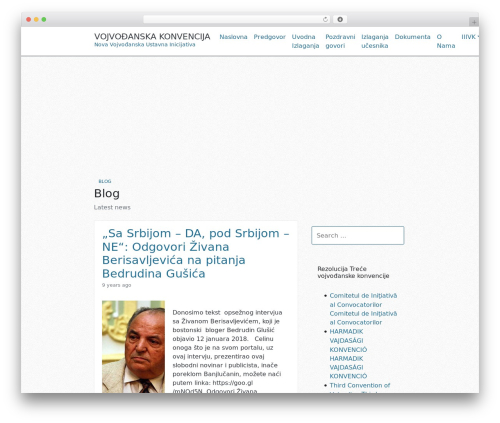 WordPress theme GOX - vojvodjanskakonvencija.com