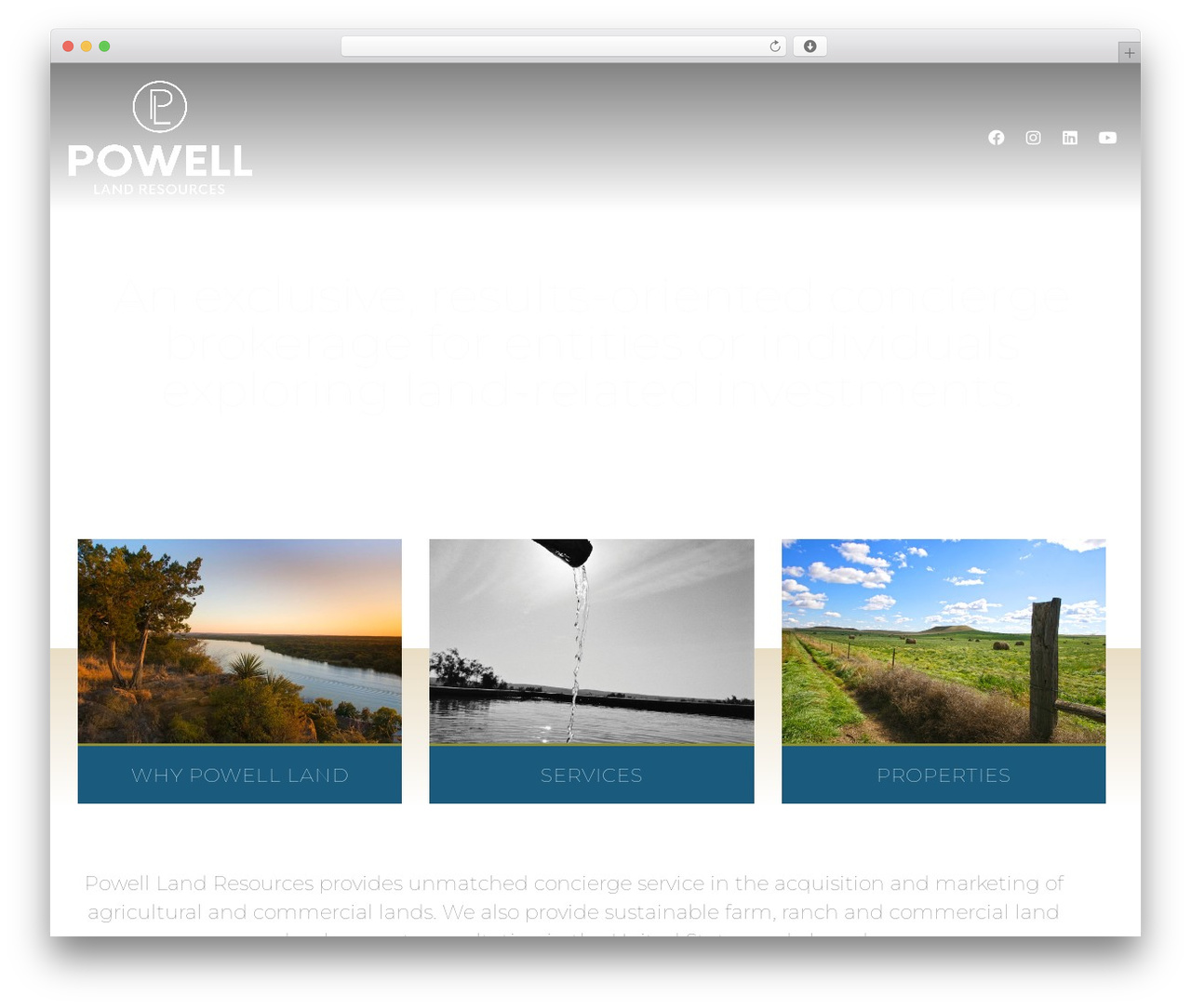 WordPress theme LBWSTARTER - powell-land.com