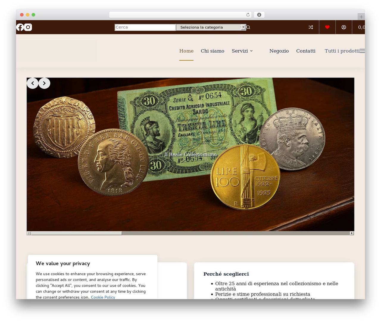 Blocksy WordPress theme - ilrealecollezionismo.it