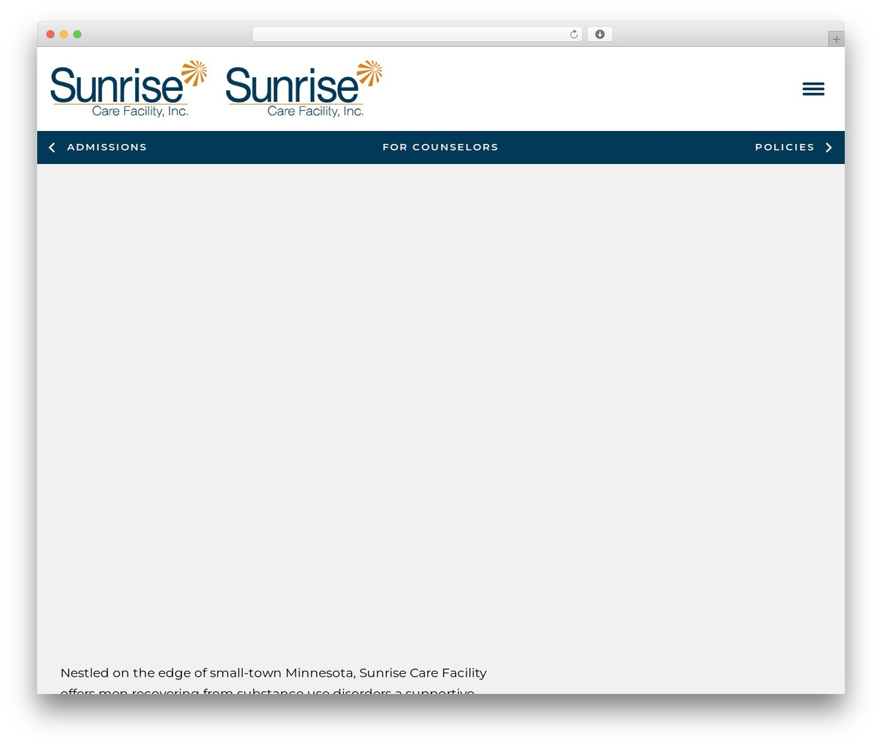 Bootstrap Iroc WordPress theme - sunrisecarefacility.com