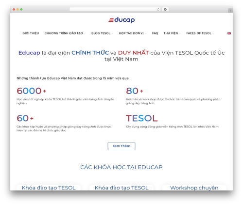 CT Bones WordPress theme - educap.com.vn