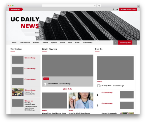 Default Mag WordPress news theme - ucdailynews.com