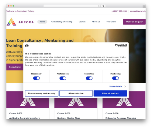 GeneratePress WordPress theme - aurora.ie