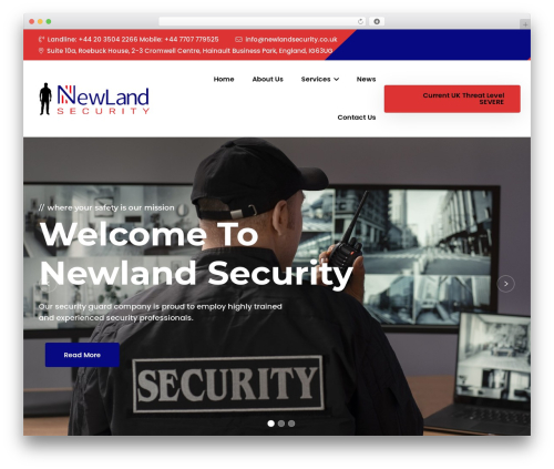 Quantech theme WordPress - newlandsecurity.co.uk