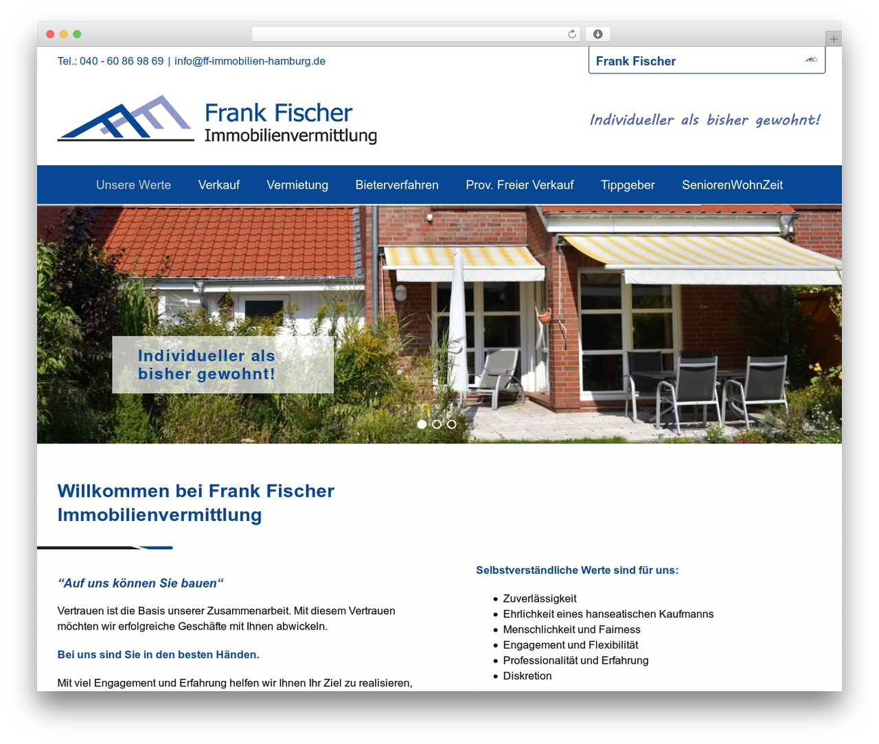 Theme WordPress Avada - ff-immobilien-hamburg.de