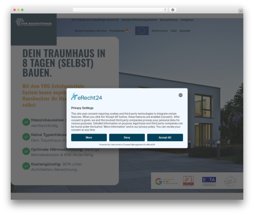 Theme WordPress childTheme - variant-haus-group.de
