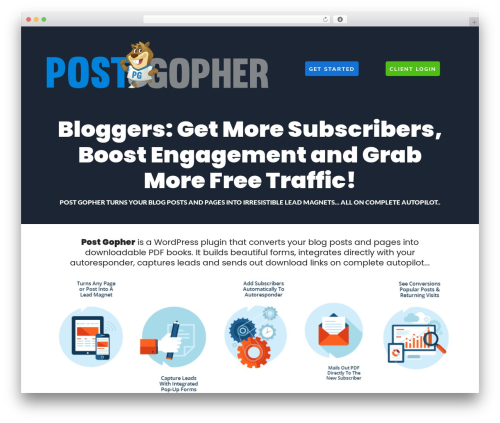 Postgopher WordPress plugin - postgopher.com