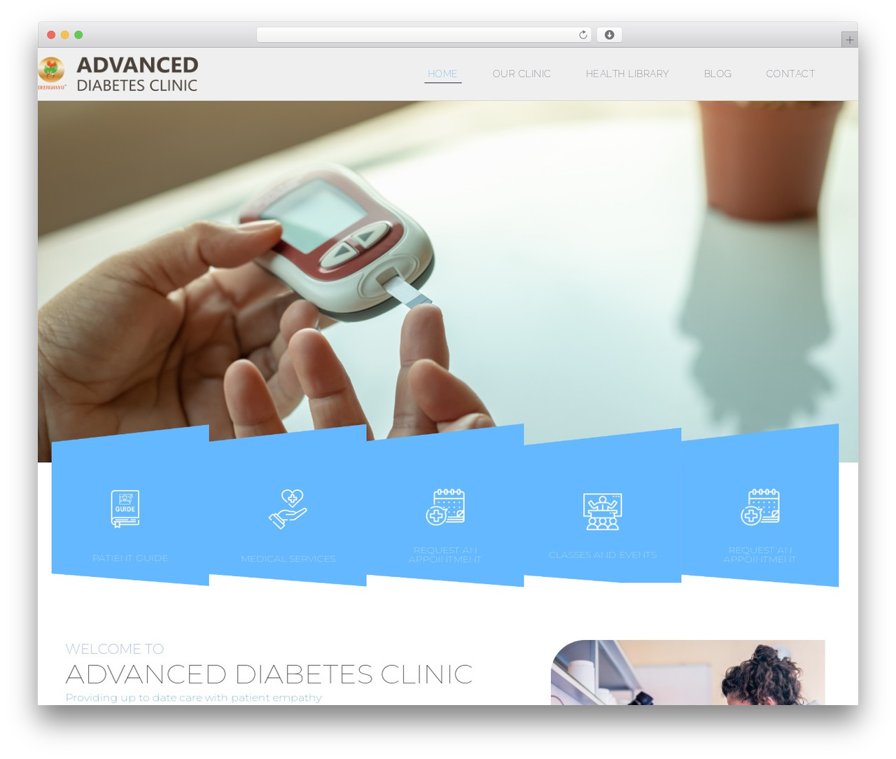 WordPress theme Hello Elementor - advanceddiabetesclinic.com