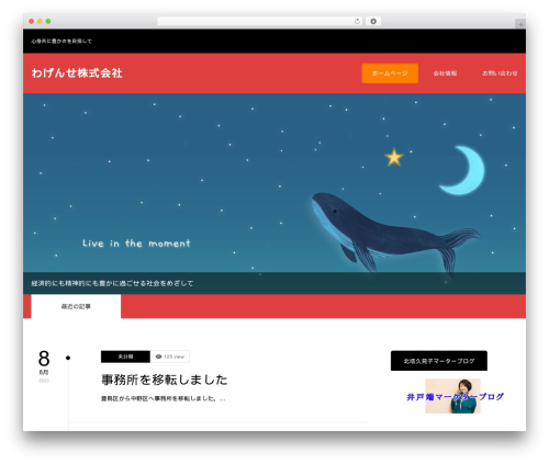 ZERO WordPress theme - wagense.net