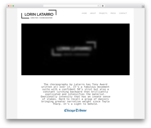 Canvas WordPress theme - lorinlatarro.com