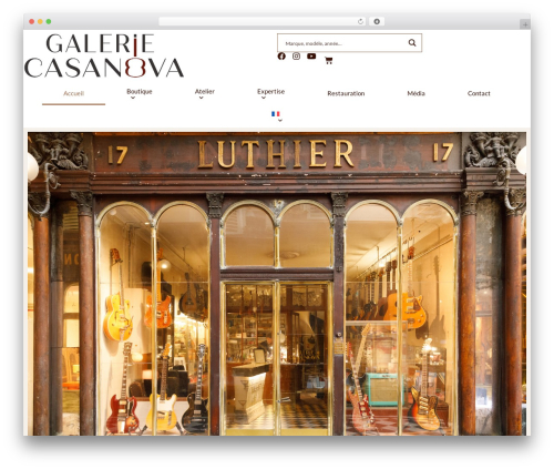 Casanova WordPress theme - www.galerie-casanova.com