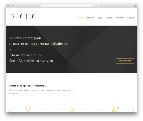 Declic top WordPress theme - declic-marketing.ch