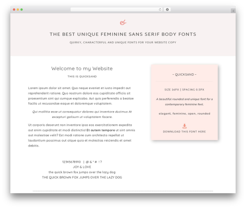 Divi WordPress theme - femininefonts.love Divi WordPress theme - femininefonts.love