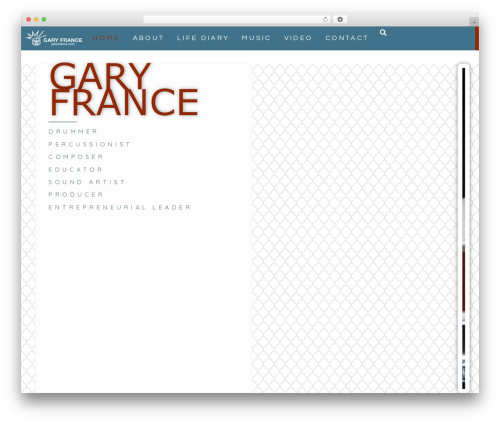 Sonaar music pro WordPress plugin - garyfrance.com