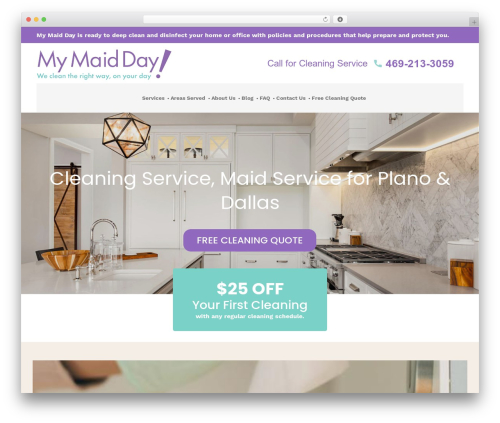 pur WordPress theme - mymaidday.com