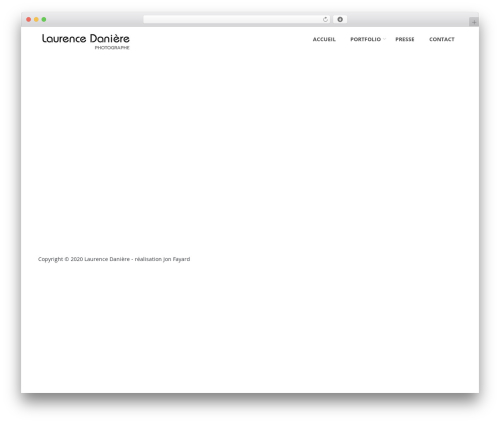 Selfer theme WordPress - laurencedaniere-photographe.com