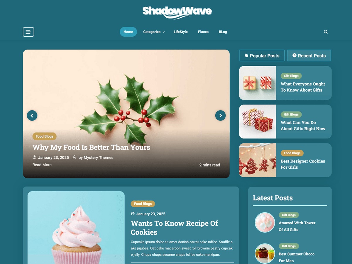 ShadowWave theme WordPress ShadowWave theme WordPress