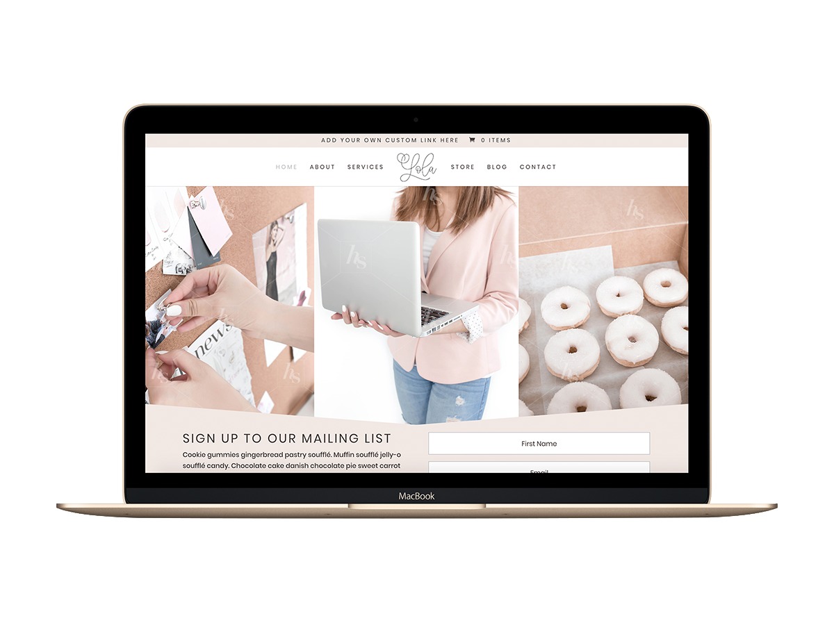 The Lola theme WordPress