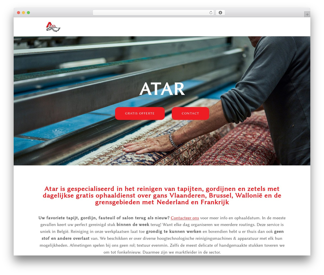 Theme WordPress Divi - tapijtreiniging.com