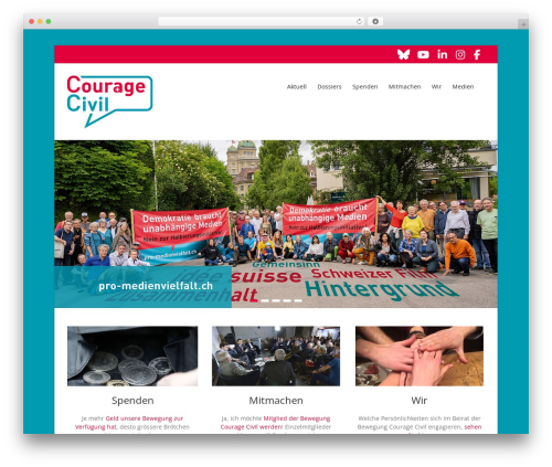 Theme WordPress Esteem Pro - courage-civil.ch