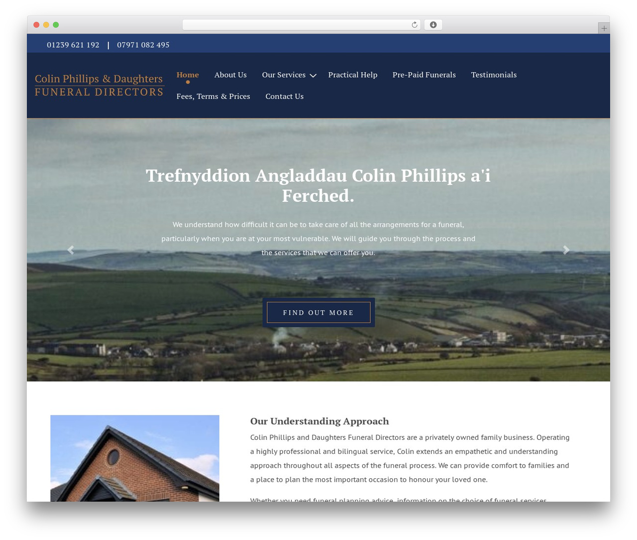 United Studios Theme WordPress theme - colinphillipsfunerals.com