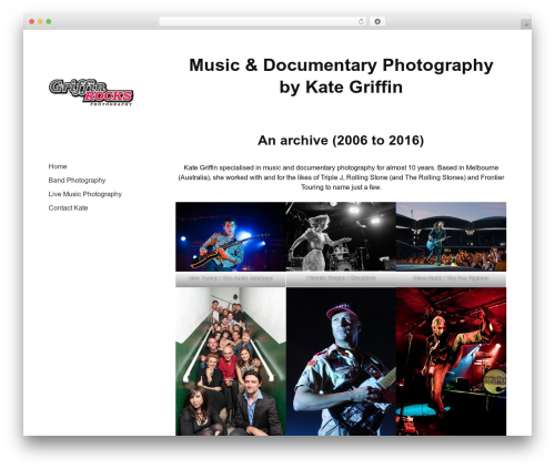 WordPress theme Optics - griffinrocks.com.au