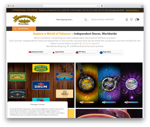 Yanka WordPress theme - handrollingtobacco.co.uk