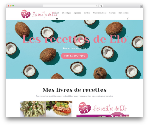 Alizé Studio theme theme WordPress - recettes-elo.fr