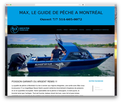 Blackoot Pro theme WordPress - maxguidedepeche.com