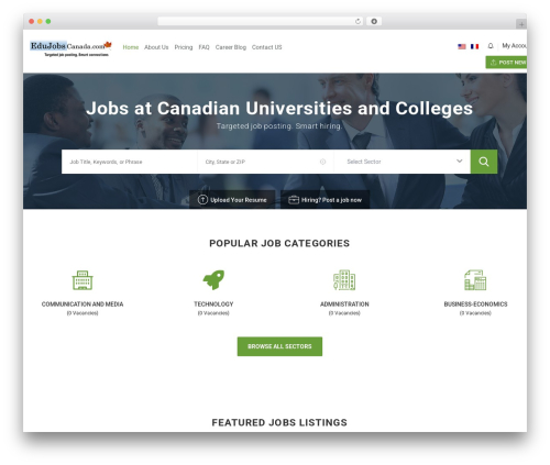 Careerfy WP theme - edujobscanada.com