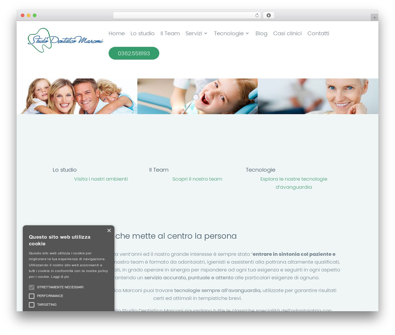 Vetcare best WordPress theme - studiodentisticomarconi.it