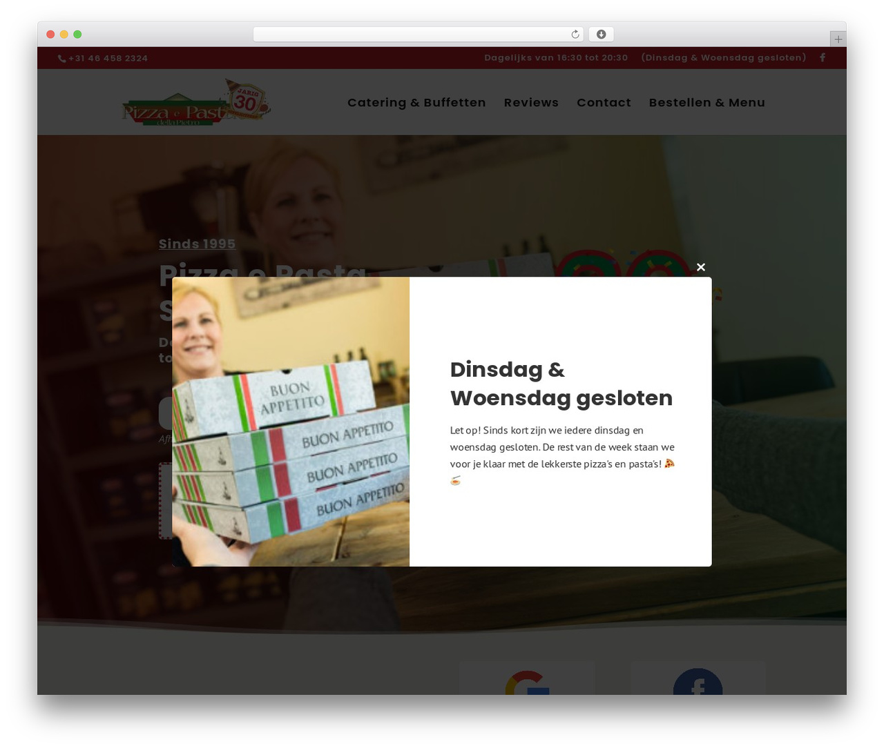 Divi WordPress theme - pizzalijn.nl