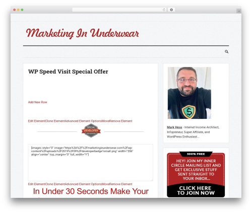 MakeMoney Pro top WordPress theme - marketinginunderwear.com