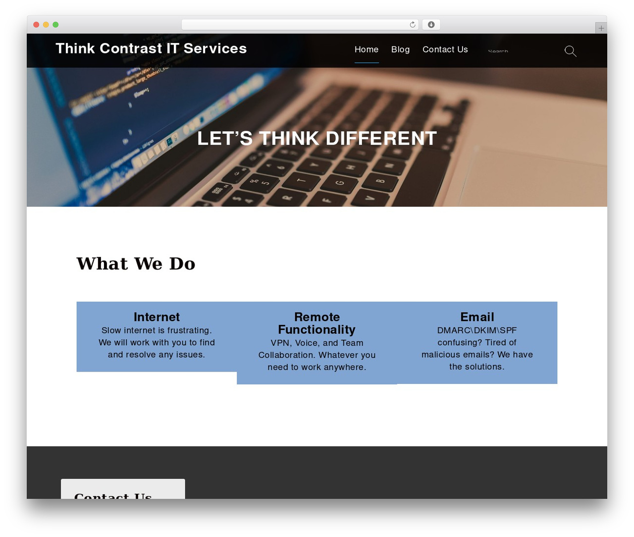 Services WordPress theme - thinkcontrast.com Services WordPress theme - thinkcontrast.com