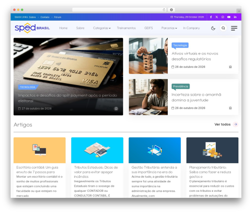 Theme WordPress Forcast - spedbrasil.com.br
