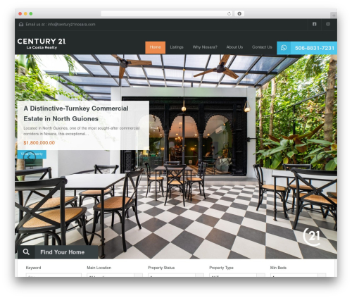 Easy real estate WordPress plugin - century21nosara.com