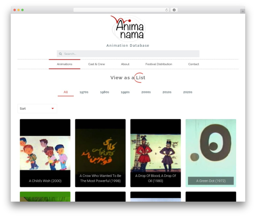 Portfolio filter gallery premium WordPress plugin - animanama.com