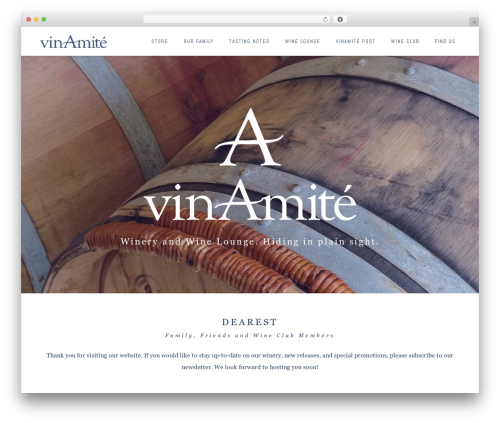 WordPress theme Impreza - vinamitecellars.com