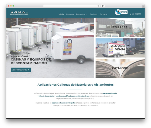 WordPress theme Divi - amiantosagma.es