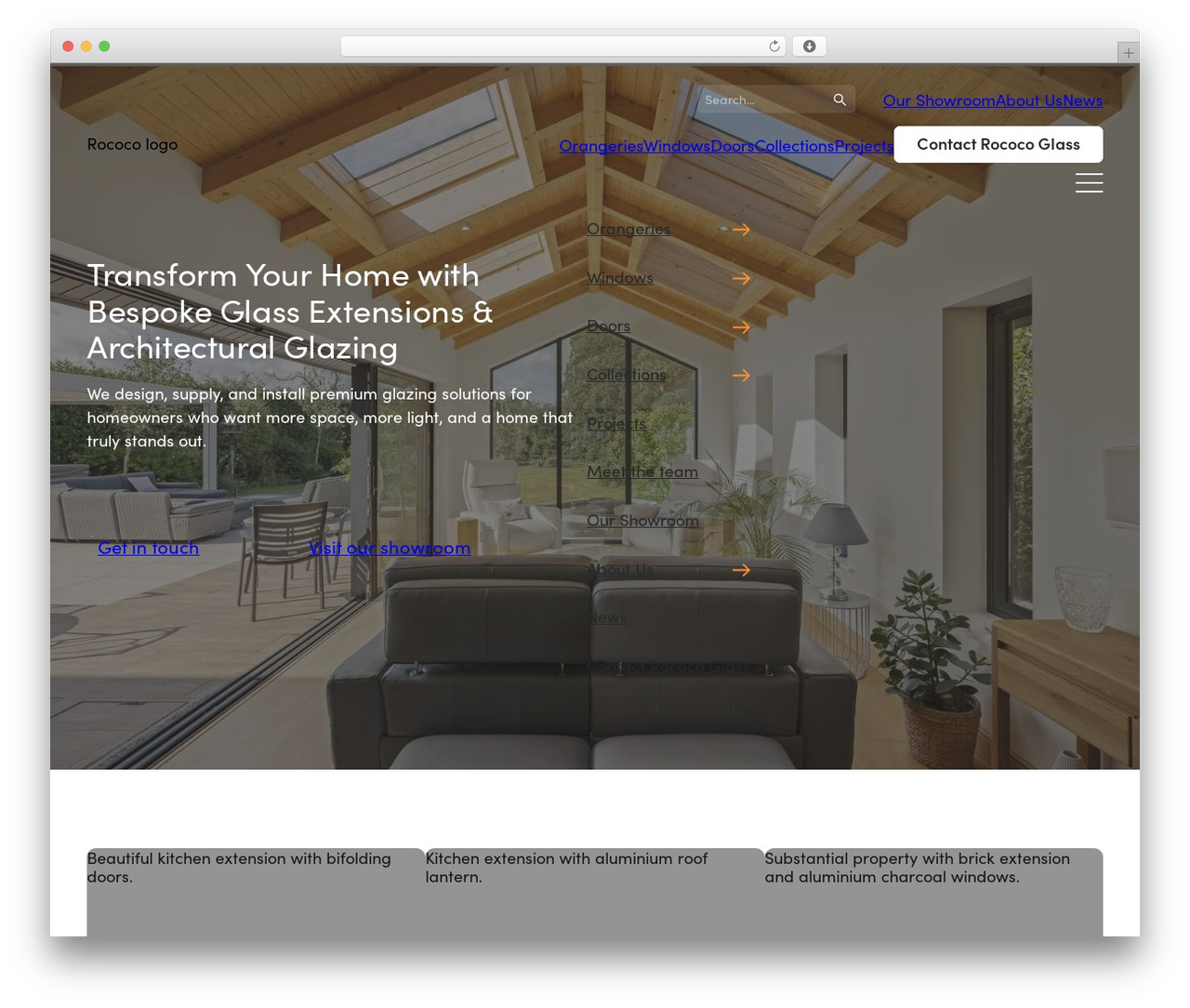 WordPress theme Rococo - rococoglass.co.uk