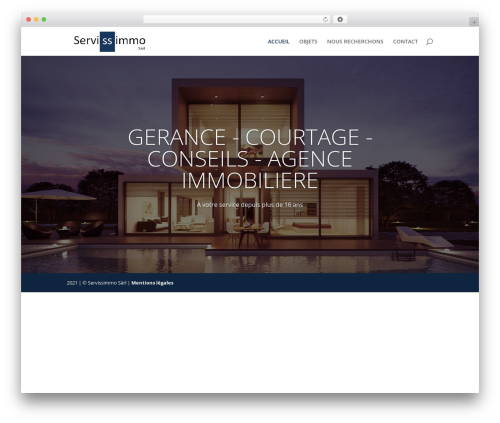 Real estate manager pro WordPress plugin - servissimmo.ch