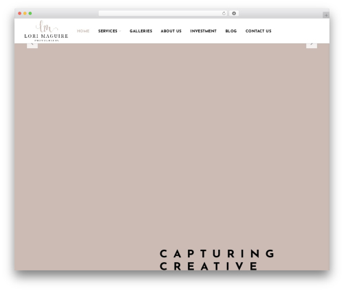 Acora WordPress theme - lorimaguirephotography.com
