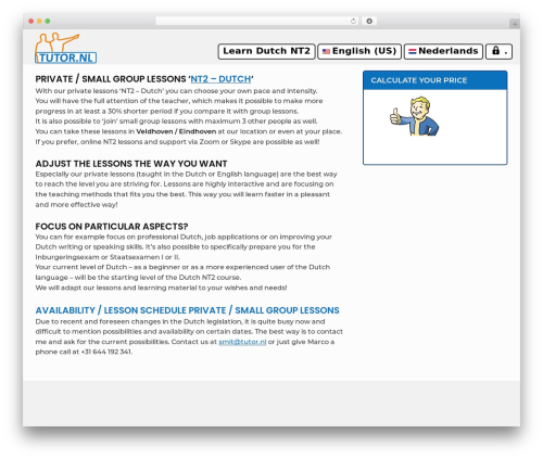 Bayleaf theme WordPress free - tutor.nl