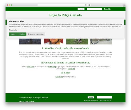 Client Design theme WordPress - edgetoedgecanada.com
