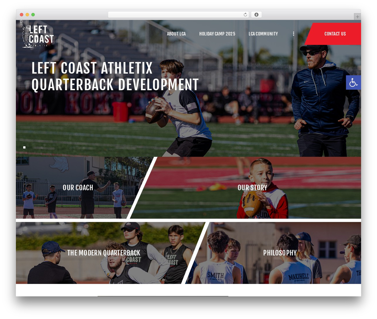 Conquerors WordPress theme - leftcoastathletix.com