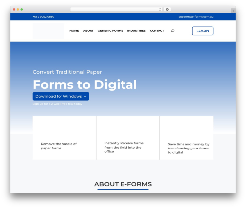 Divi best WordPress theme - e-forms.ivirtualweb.com