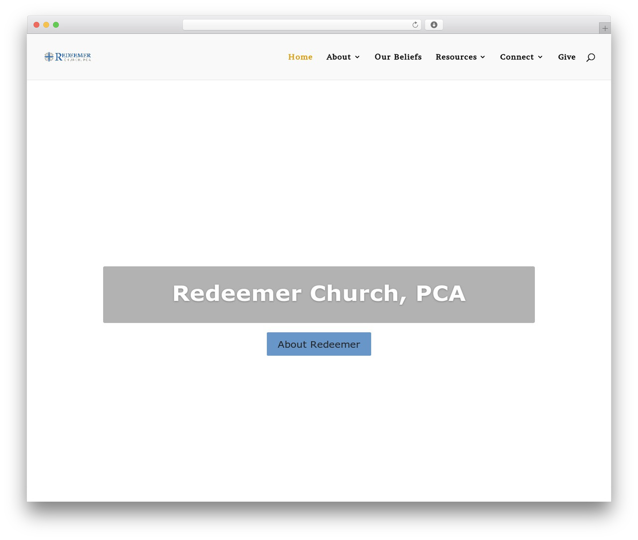 Divi theme WordPress - redeemerchurchpca.org