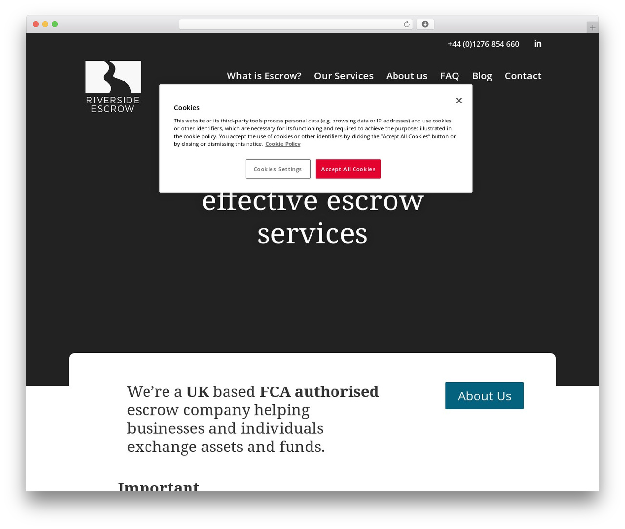 Divi WordPress theme - riverside-escrow.com